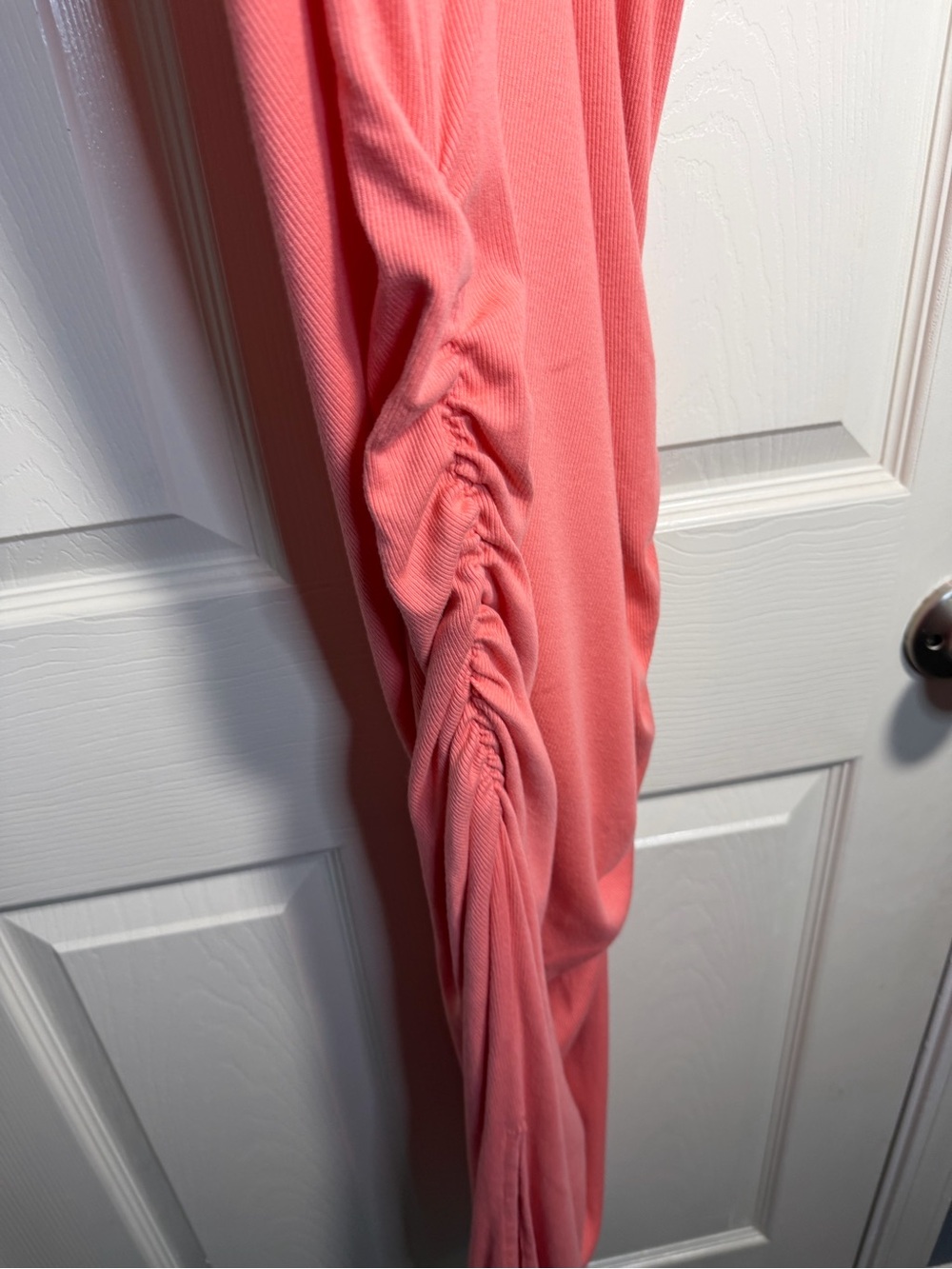 Women’s Michael Stars Coral Sleeveless Ruched Maxi Dress, size Large - Picture 5 of 7
